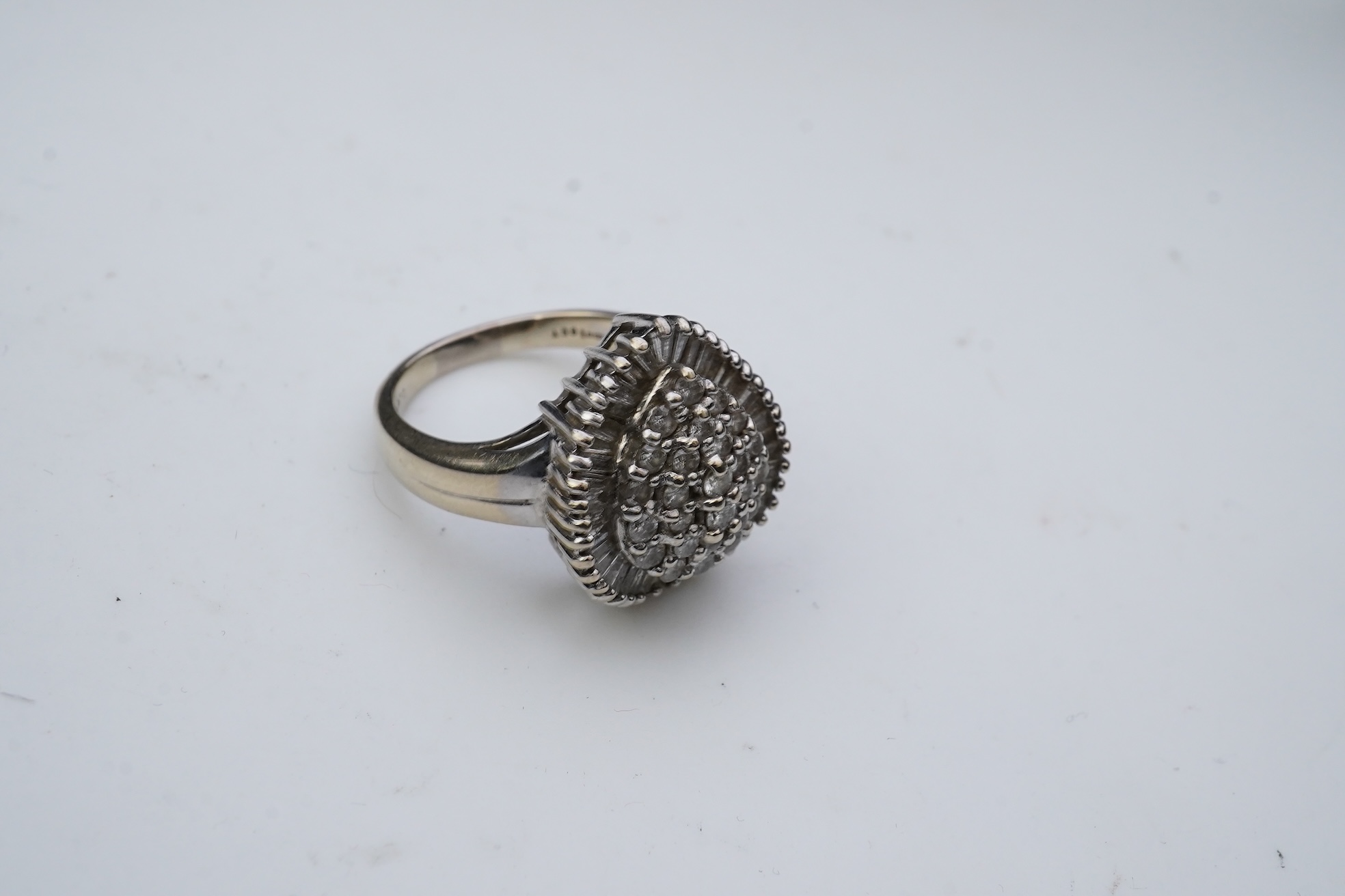 A diamond dress ring